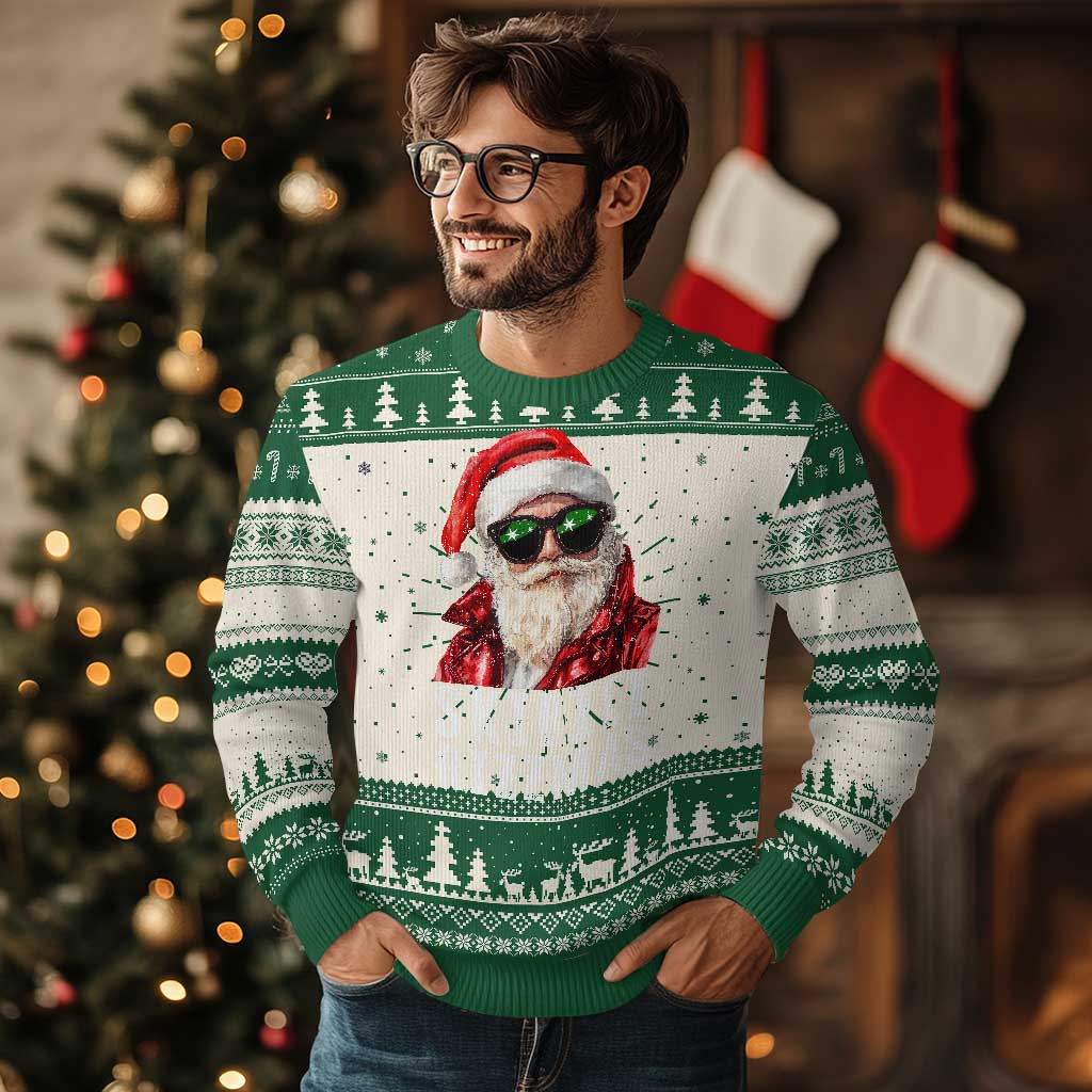 Funny Xmas Santa Ugly Christmas Sweater Skibidi Rizzmas Christmas Rizz Santa Claus Charisma Kid Cool - Wonder Print Shop