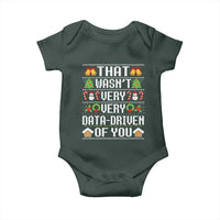 Funny Christmas Data Analyst Baby Onesie That Wasn't Very Data Driven of You Xmas Pajamas
