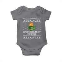 Funny Christmas Baby Onesie Warm Holiday Wishes Dumpster Fire Ugly Christmas