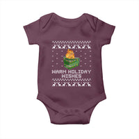 Funny Christmas Baby Onesie Warm Holiday Wishes Dumpster Fire Ugly Christmas