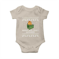 Funny Christmas Baby Onesie Warm Holiday Wishes Dumpster Fire Ugly Christmas