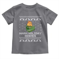 Funny Christmas Toddler T Shirt Warm Holiday Wishes Dumpster Fire Ugly Christmas