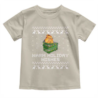 Funny Christmas Toddler T Shirt Warm Holiday Wishes Dumpster Fire Ugly Christmas