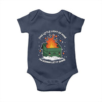 Funny Dumpster Fire Baby Onesie This Little Light Of Mine I'm Gonna Let It Shine TS10