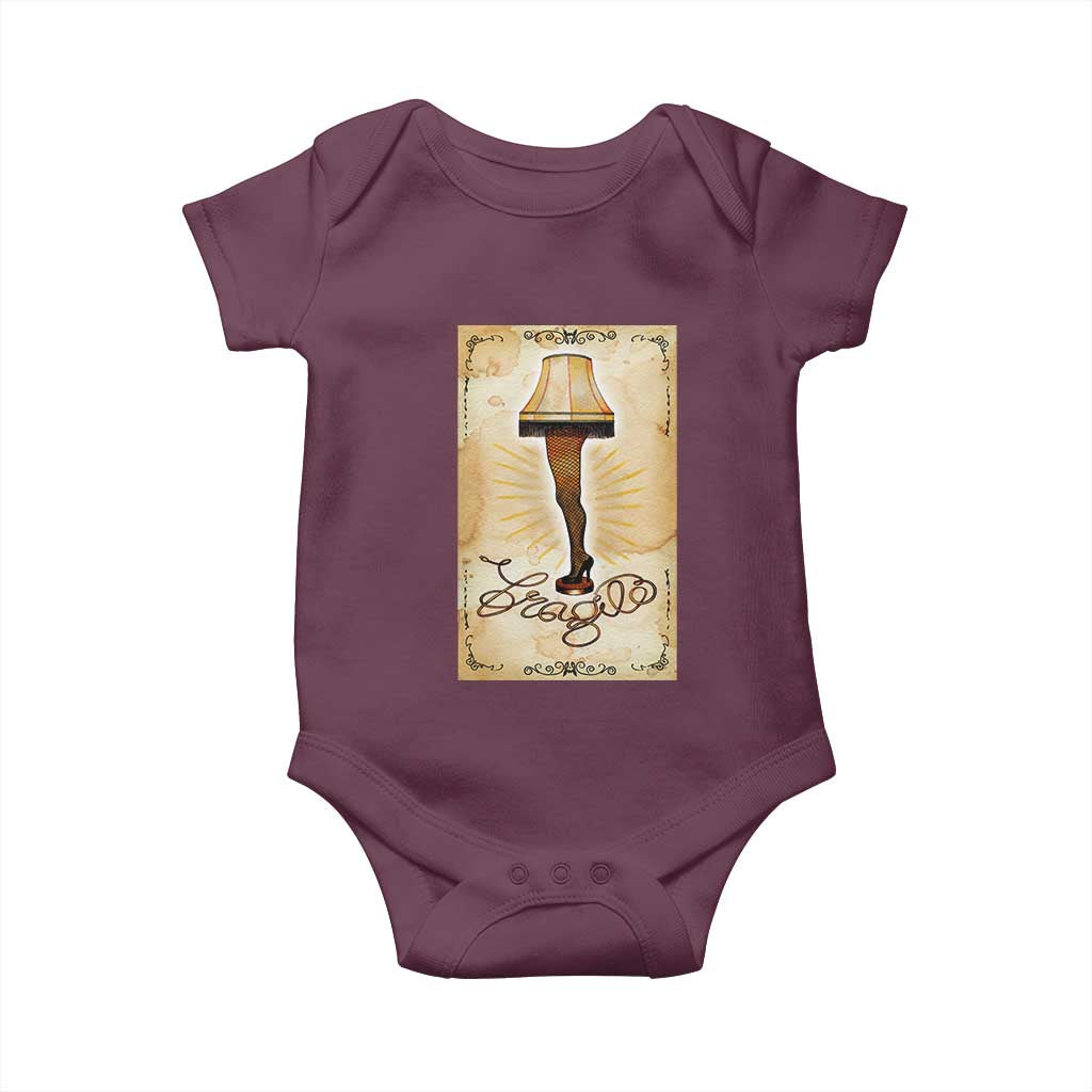 Funny Christmas Movie Baby Onesie Fragile Leg Lamp