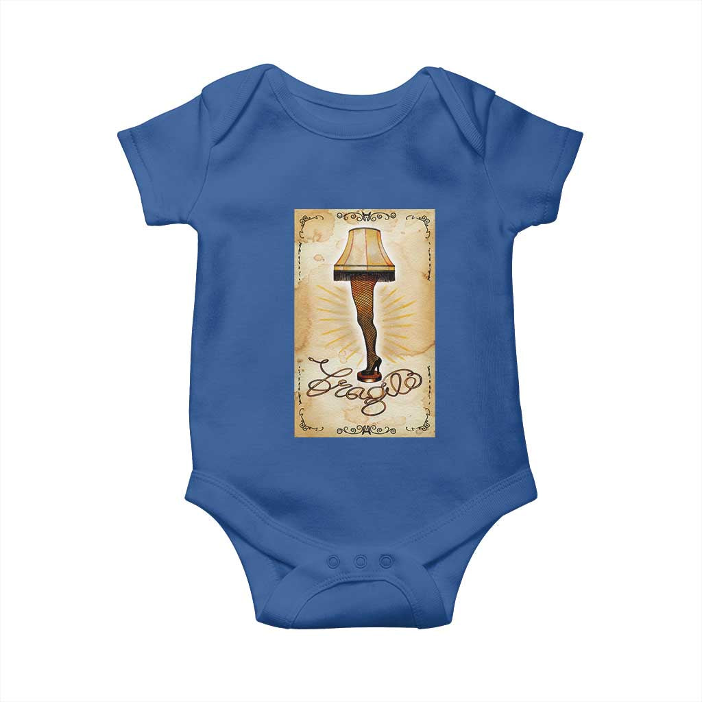 Funny Christmas Movie Baby Onesie Fragile Leg Lamp