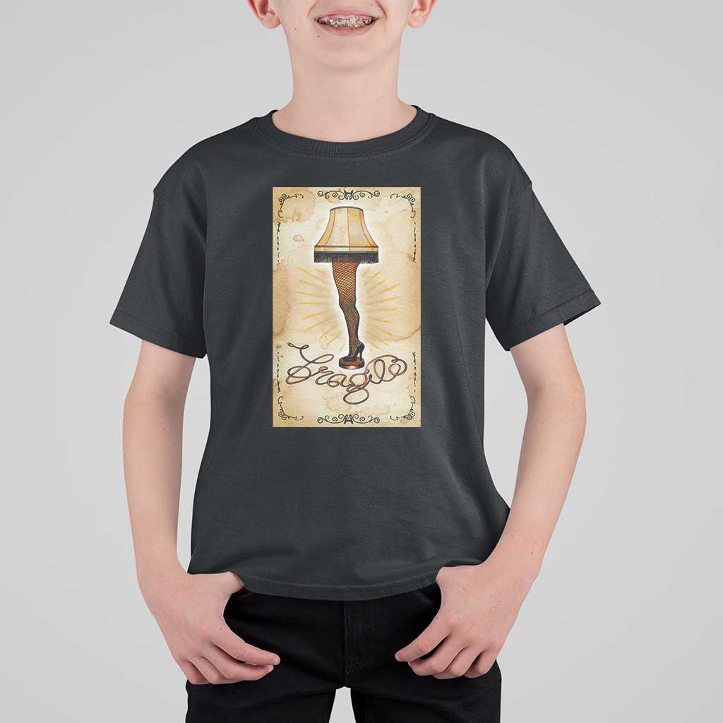 Funny Christmas Movie T Shirt For Kid Fragile Leg Lamp - Wonder Print Shop