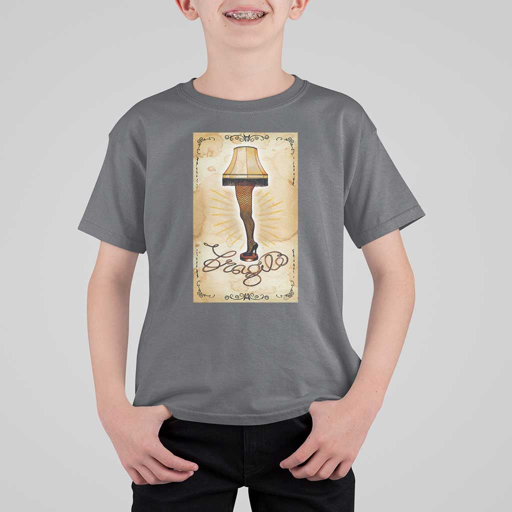 Funny Christmas Movie T Shirt For Kid Fragile Leg Lamp - Wonder Print Shop