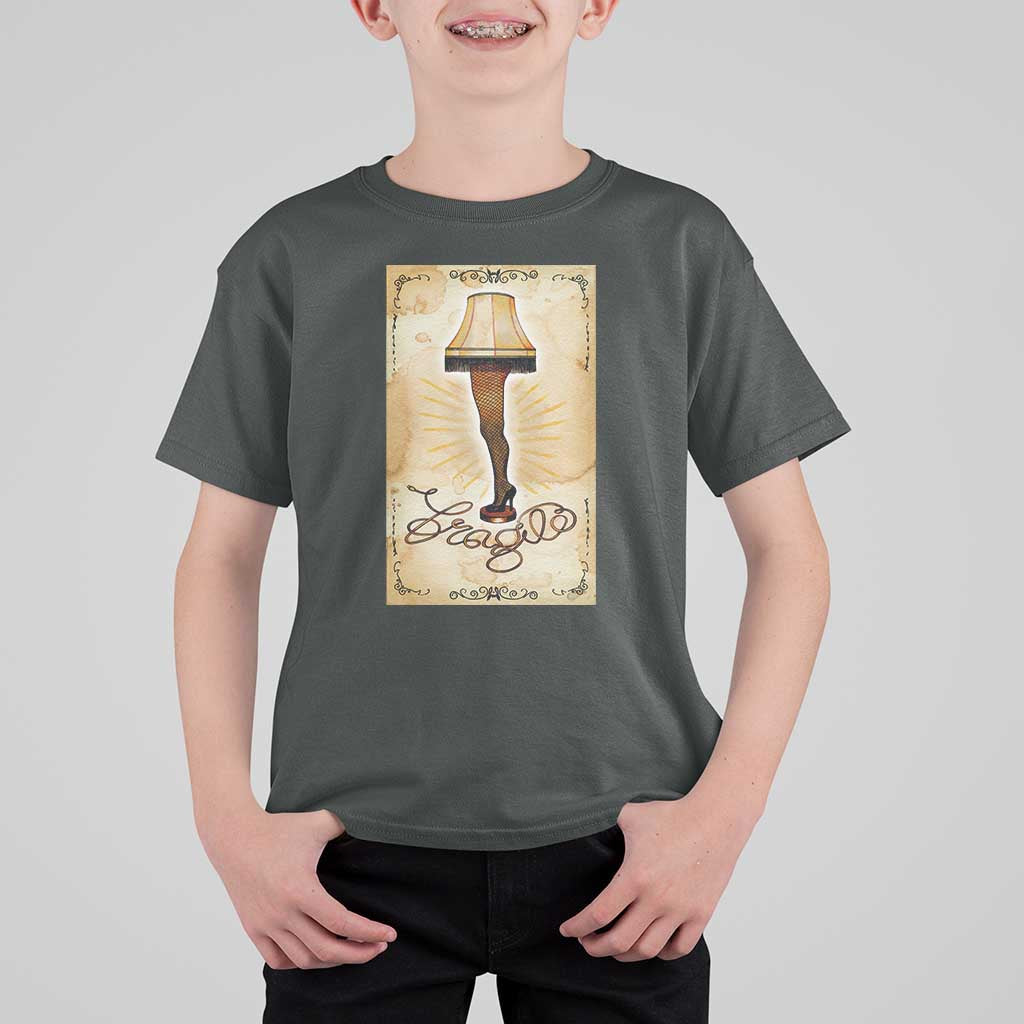 Funny Christmas Movie T Shirt For Kid Fragile Leg Lamp - Wonder Print Shop
