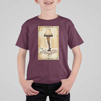 Funny Christmas Movie T Shirt For Kid Fragile Leg Lamp - Wonder Print Shop