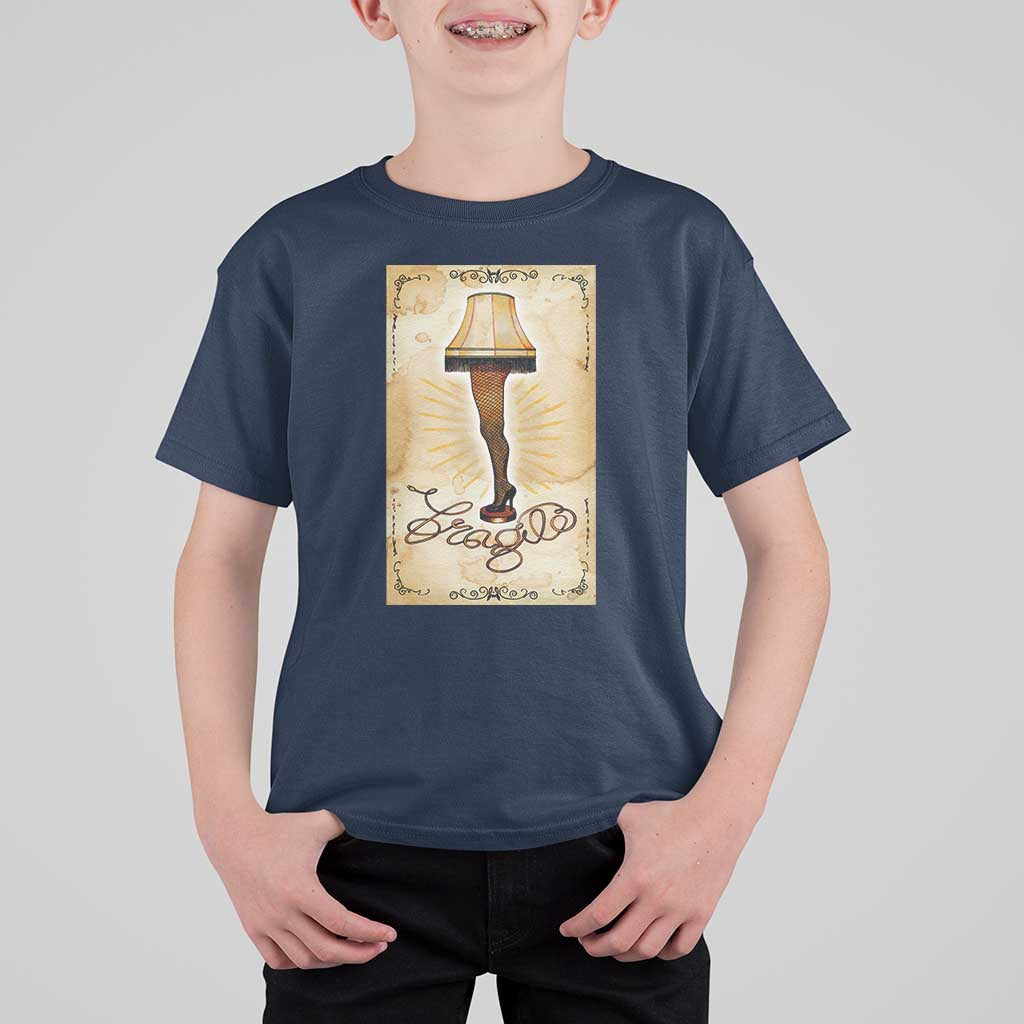 Funny Christmas Movie T Shirt For Kid Fragile Leg Lamp - Wonder Print Shop