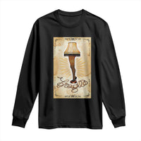 Funny Christmas Movie Long Sleeve Shirt Fragile Leg Lamp