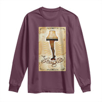 Funny Christmas Movie Long Sleeve Shirt Fragile Leg Lamp