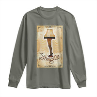 Funny Christmas Movie Long Sleeve Shirt Fragile Leg Lamp