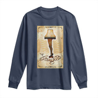 Funny Christmas Movie Long Sleeve Shirt Fragile Leg Lamp