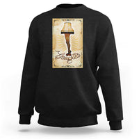 Funny Christmas Movie Sweatshirt Fragile Leg Lamp - Wonder Print Shop