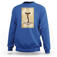 Funny Christmas Movie Sweatshirt Fragile Leg Lamp - Wonder Print Shop
