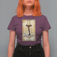 Funny Christmas Movie T Shirt For Women Fragile Leg Lamp - Wonder Print Shop