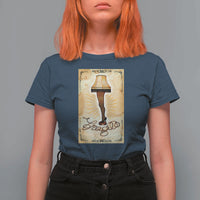 Funny Christmas Movie T Shirt For Women Fragile Leg Lamp - Wonder Print Shop