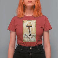 Funny Christmas Movie T Shirt For Women Fragile Leg Lamp - Wonder Print Shop