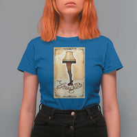 Funny Christmas Movie T Shirt For Women Fragile Leg Lamp - Wonder Print Shop