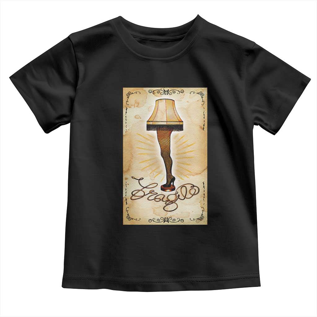 Funny Christmas Movie Toddler T Shirt Fragile Leg Lamp
