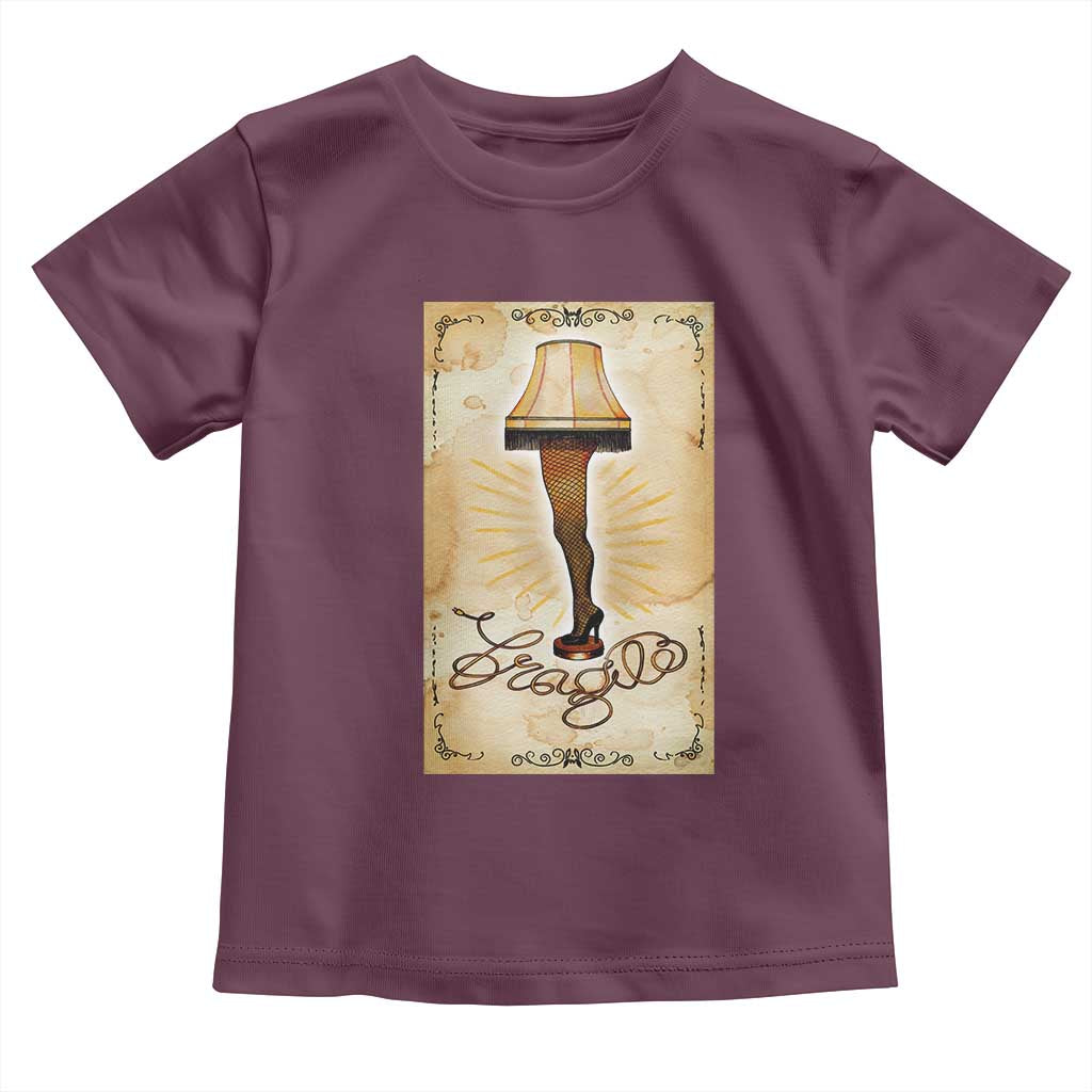 Funny Christmas Movie Toddler T Shirt Fragile Leg Lamp