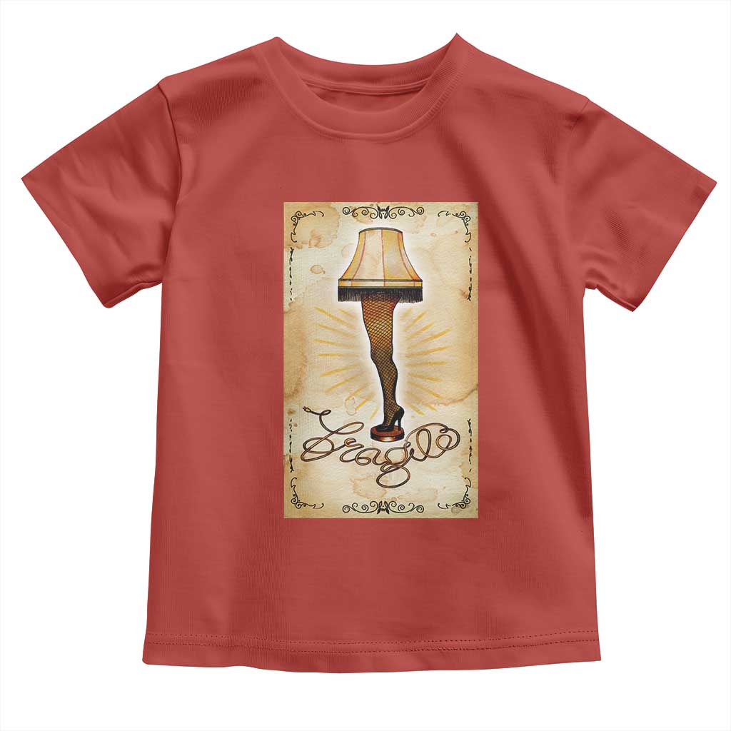 Funny Christmas Movie Toddler T Shirt Fragile Leg Lamp