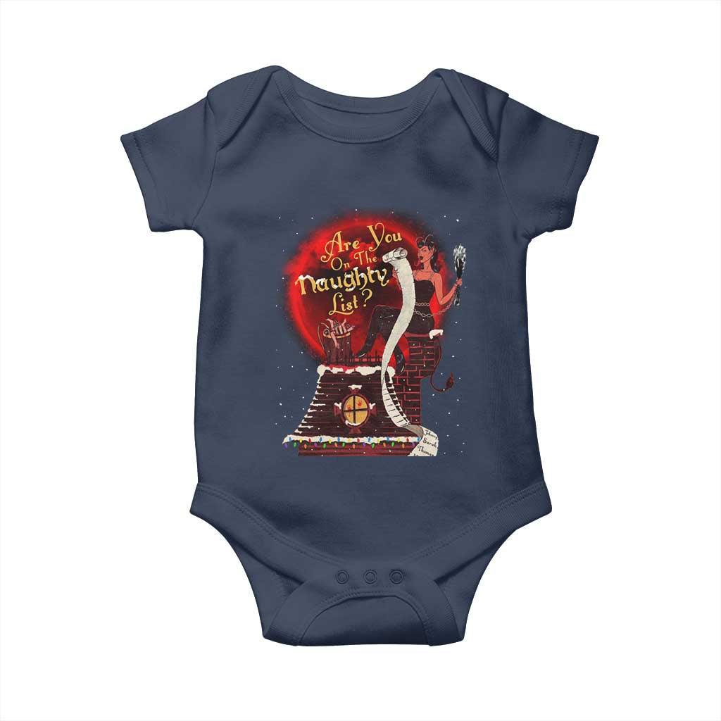 Christmas Krampus Baby Onesie Are You On The Naughty List Krampus Lover