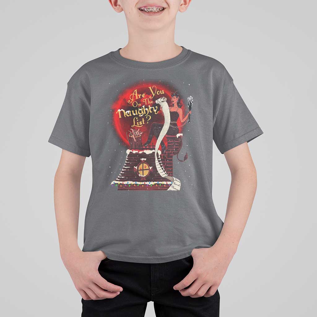 Christmas Krampus T Shirt For Kid Are You On The Naughty List Krampus Lover - Wonder Print Shop
