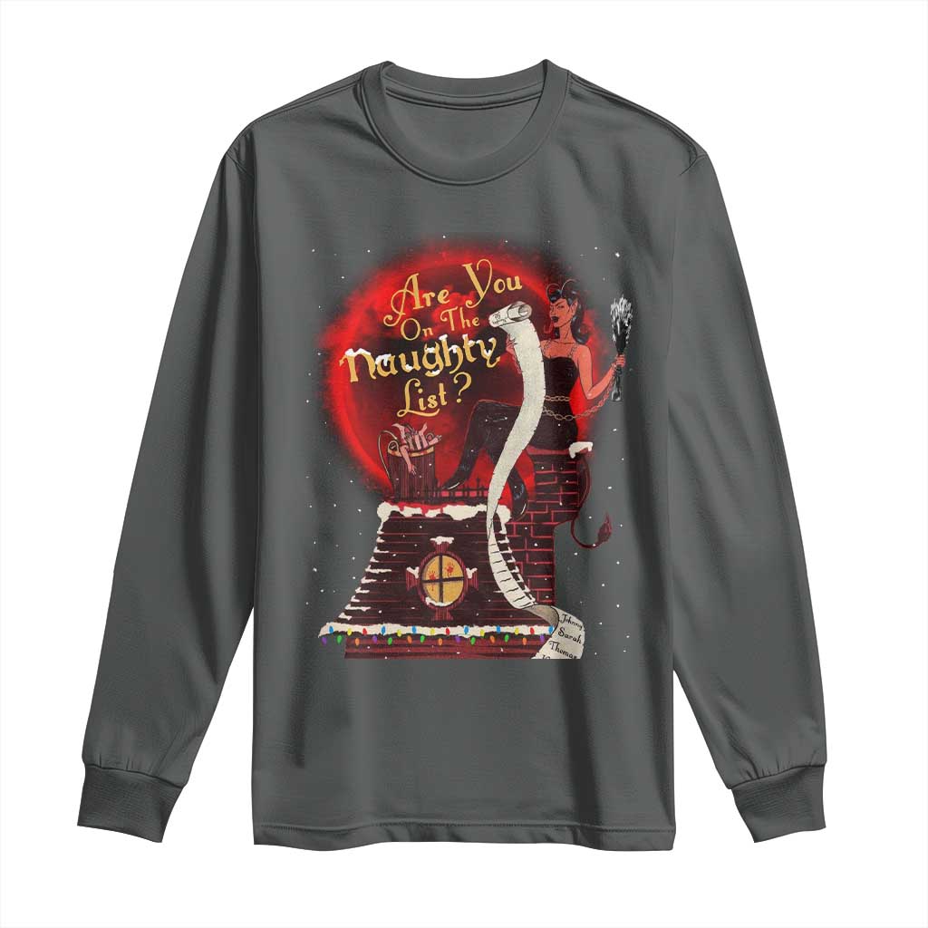 Christmas Krampus Long Sleeve Shirt Are You On The Naughty List Krampus Lover