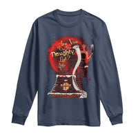 Christmas Krampus Long Sleeve Shirt Are You On The Naughty List Krampus Lover