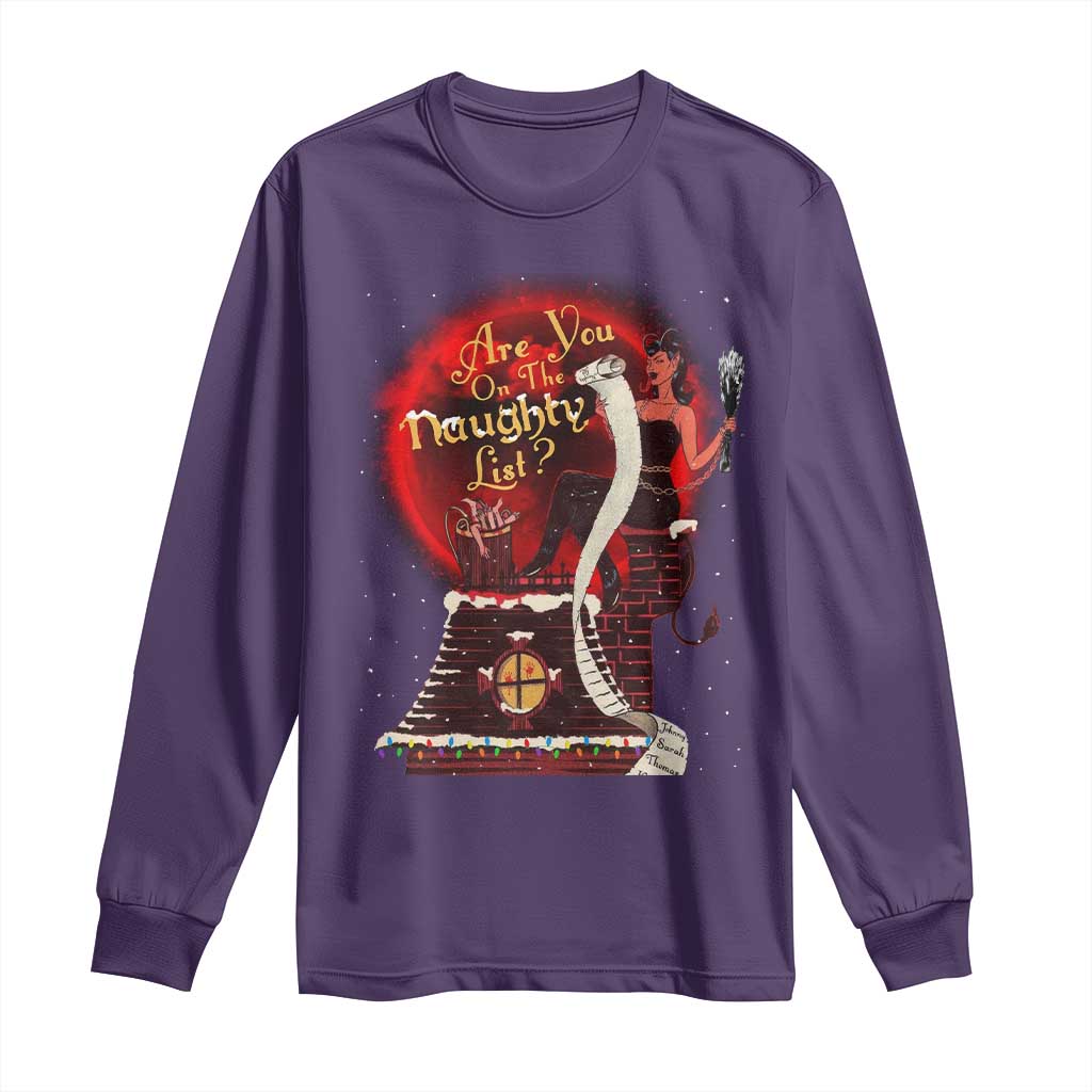 Christmas Krampus Long Sleeve Shirt Are You On The Naughty List Krampus Lover