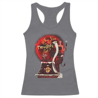 Christmas Krampus Racerback Tank Top Are You On The Naughty List Krampus Lover