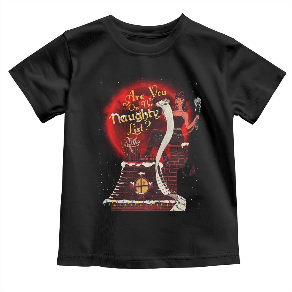 Christmas Krampus Toddler T Shirt Are You On The Naughty List Krampus Lover