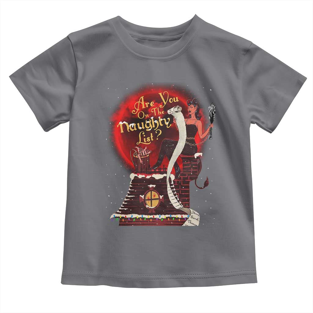 Christmas Krampus Toddler T Shirt Are You On The Naughty List Krampus Lover