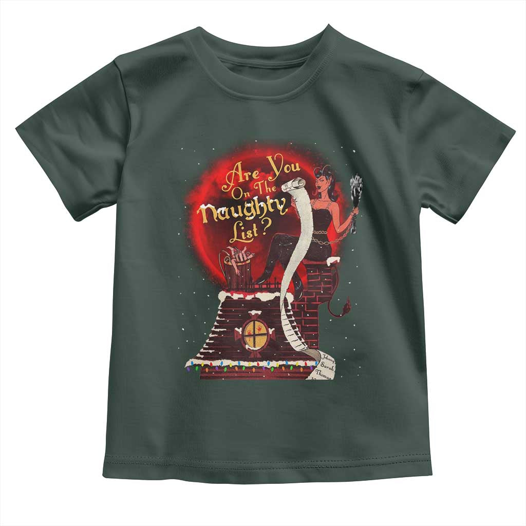 Christmas Krampus Toddler T Shirt Are You On The Naughty List Krampus Lover