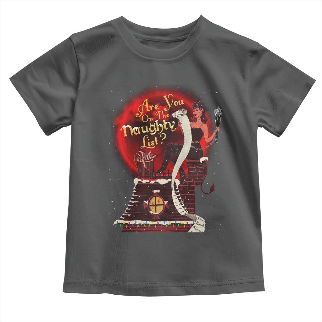 Christmas Krampus Toddler T Shirt Are You On The Naughty List Krampus Lover