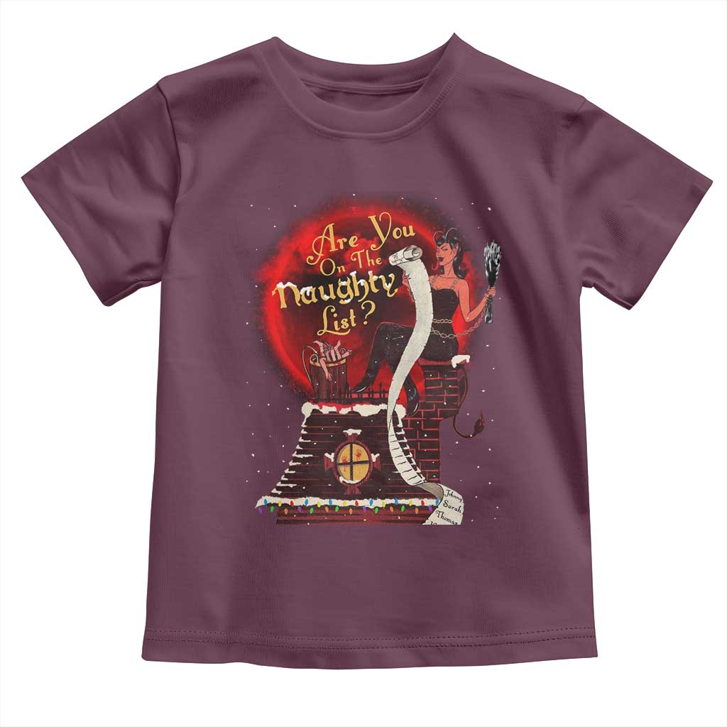 Christmas Krampus Toddler T Shirt Are You On The Naughty List Krampus Lover