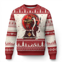 Xmas Krampus Ugly Christmas Sweater Are You On The Naughty List Krampus Lover - Wonder Print Shop