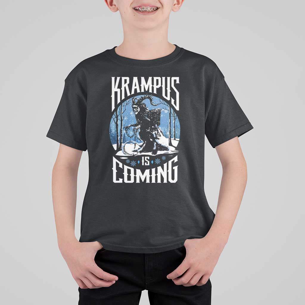 Christmas Krampus T Shirt For Kid Krampusnacht Monster Krampus Lover Festive Horror - Wonder Print Shop