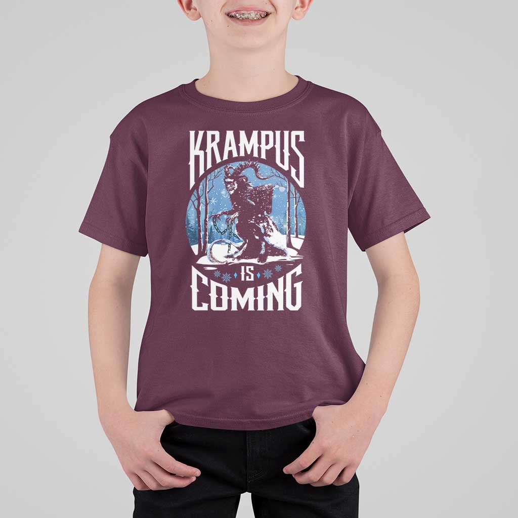 Christmas Krampus T Shirt For Kid Krampusnacht Monster Krampus Lover Festive Horror - Wonder Print Shop