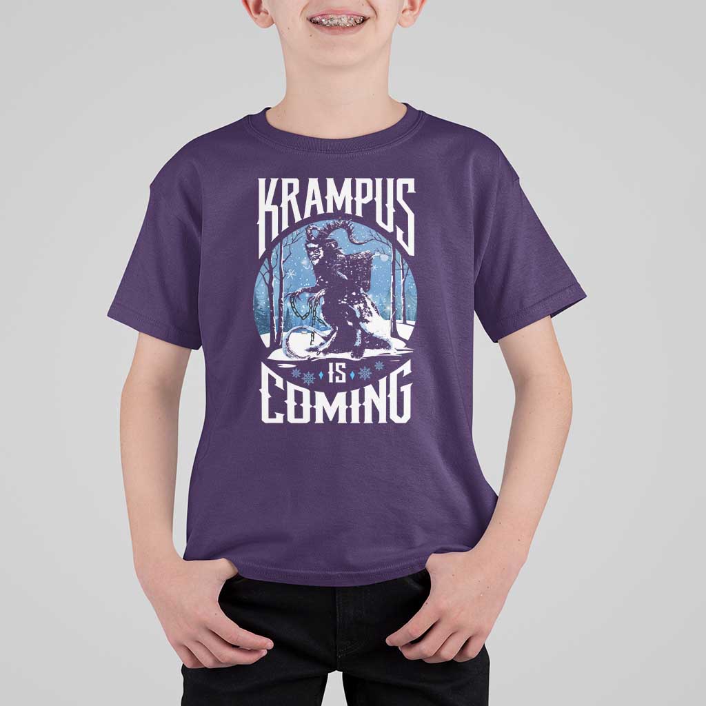 Christmas Krampus T Shirt For Kid Krampusnacht Monster Krampus Lover Festive Horror - Wonder Print Shop