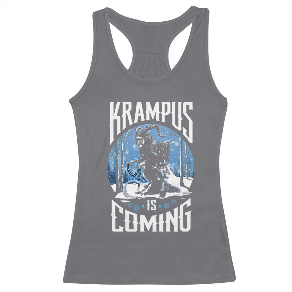 Christmas Krampus Racerback Tank Top Krampusnacht Monster Krampus Lover Festive Horror
