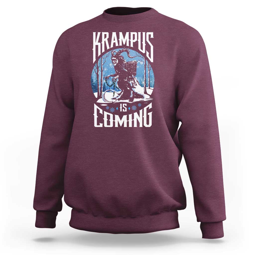 Christmas Krampus Sweatshirt Krampusnacht Monster Krampus Lover Festive Horror - Wonder Print Shop