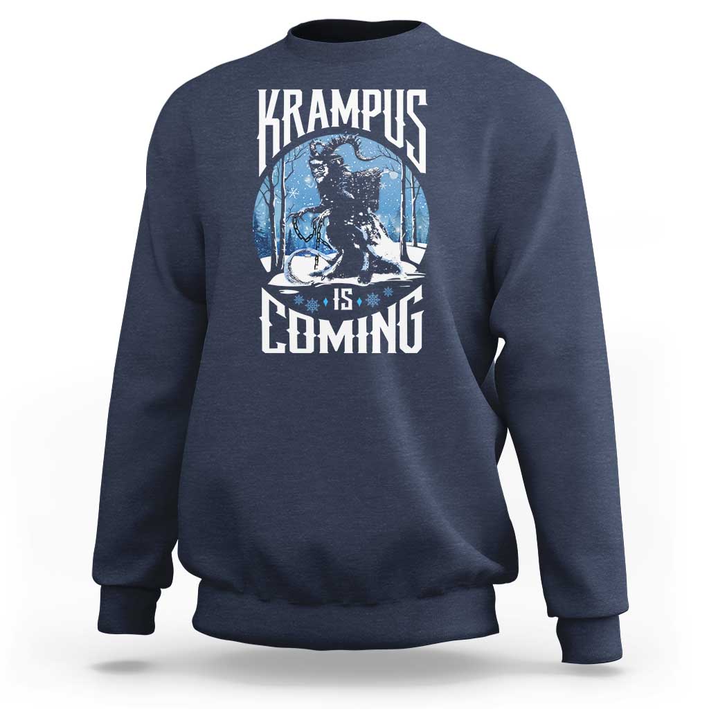 Christmas Krampus Sweatshirt Krampusnacht Monster Krampus Lover Festive Horror - Wonder Print Shop