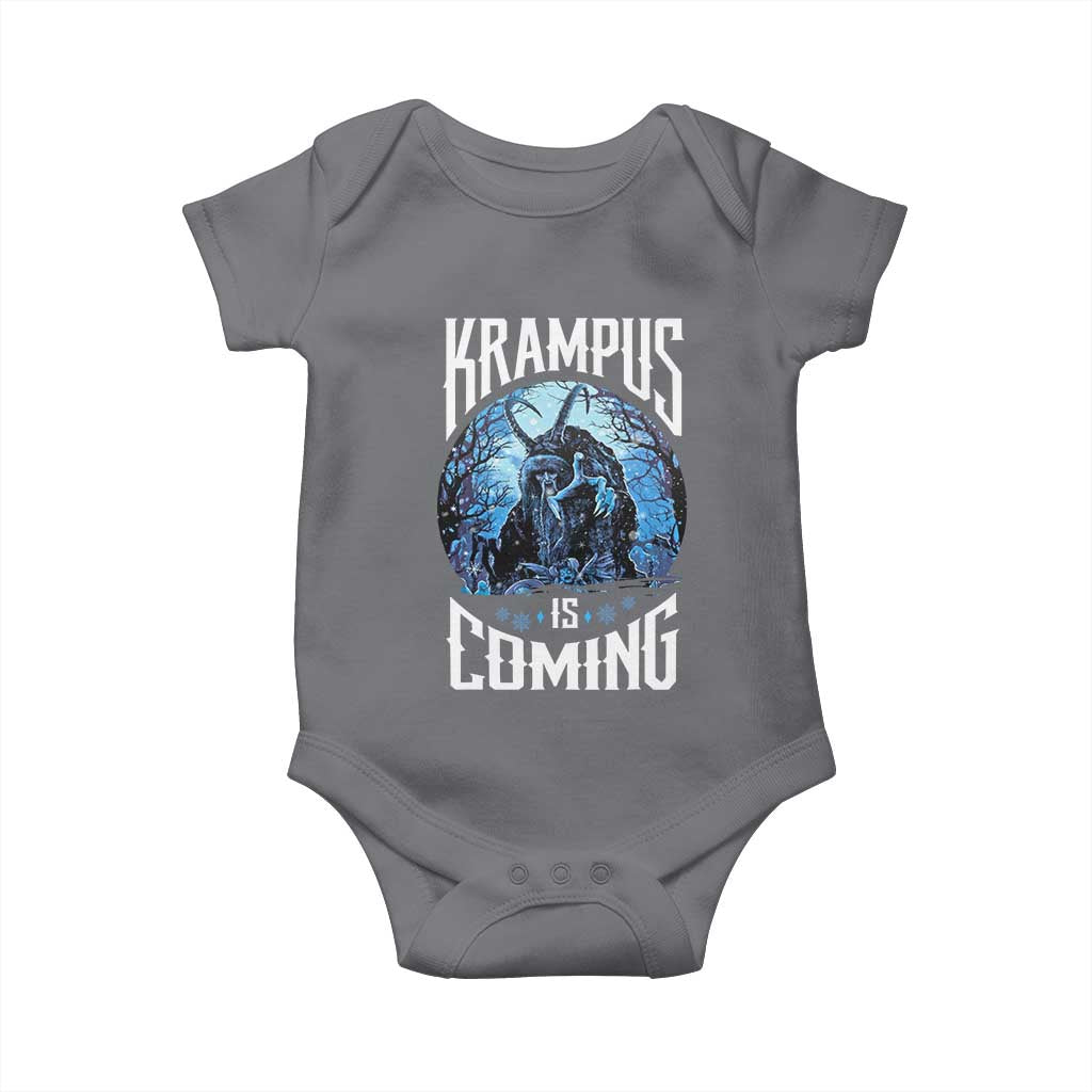 Christmas Krampus Baby Onesie Krampusnacht Monster Krampus Is Coming