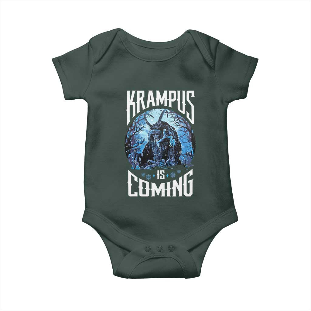 Christmas Krampus Baby Onesie Krampusnacht Monster Krampus Is Coming
