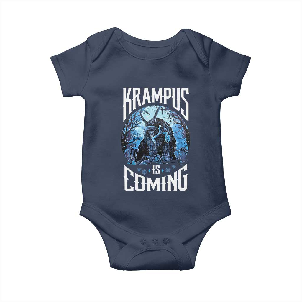 Christmas Krampus Baby Onesie Krampusnacht Monster Krampus Is Coming