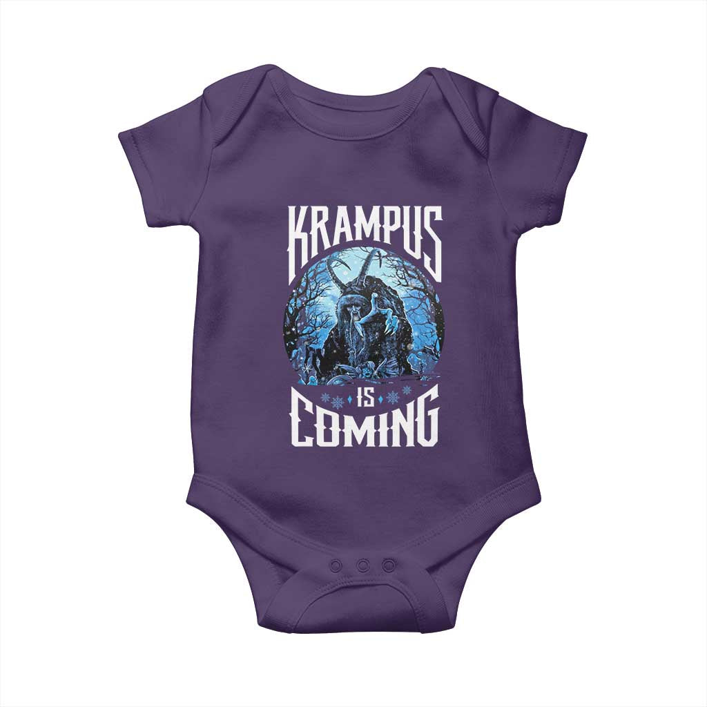 Christmas Krampus Baby Onesie Krampusnacht Monster Krampus Is Coming